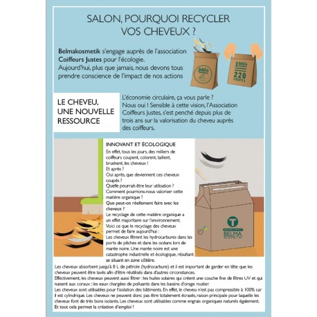 Flyer Sac de Recyclage Cheveux